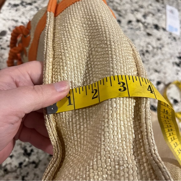 Escada Raffia Butterfly Rope Handle Tote Bag - Picture 8 of 11